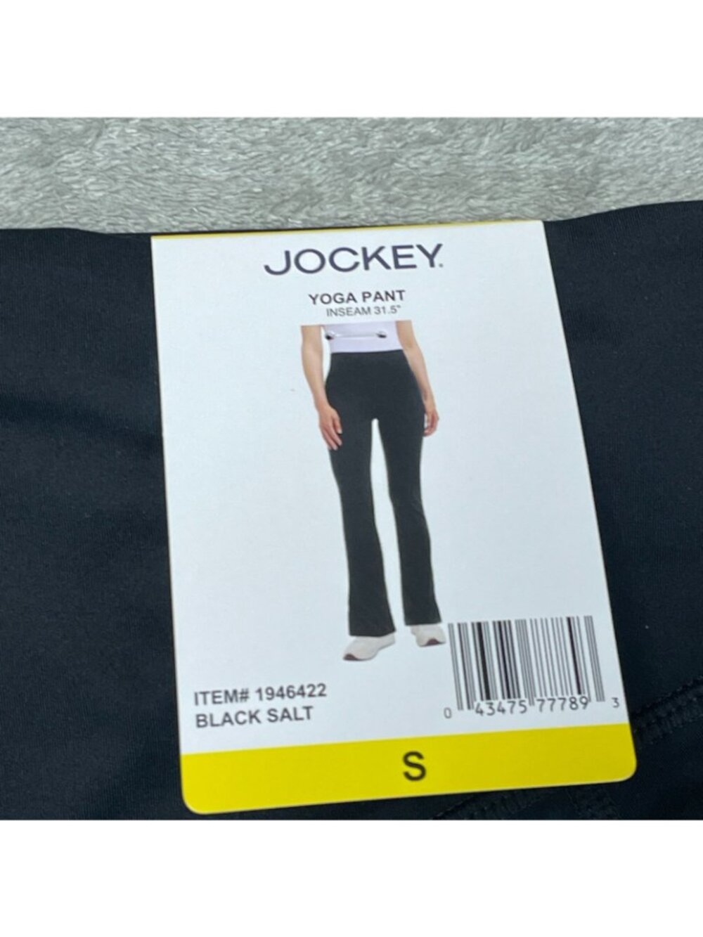 NWT Jockey Women's S Black Yoga Pants High Waist Wide leg Pockets C0419 - Picture 11 of 13